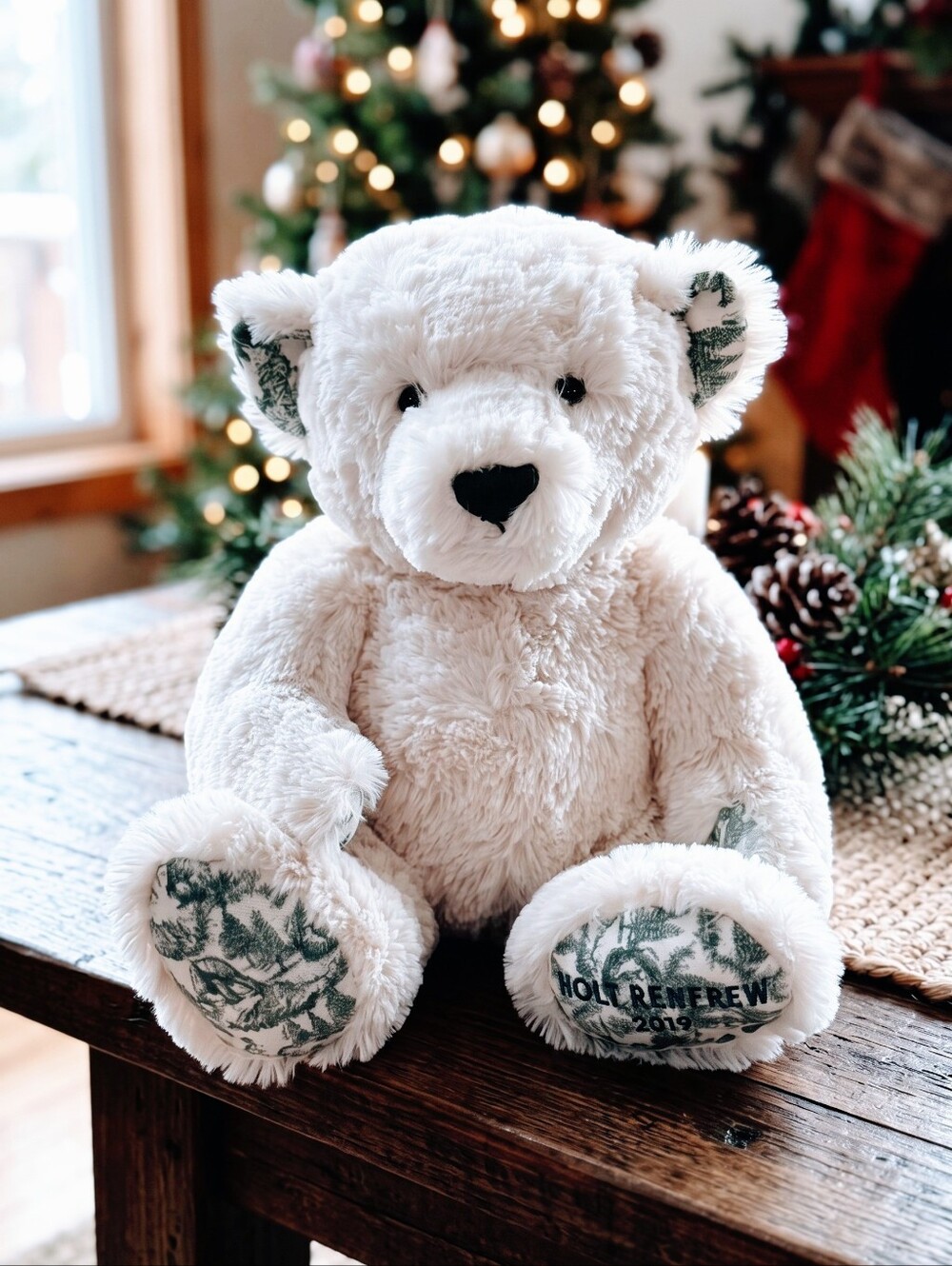 Rare Gund Holt Renfrew 2019 Bear Forest Toile Plush Cottagecore Canadiana LTD